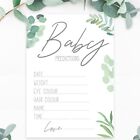 BABY SHOWER GAMES-Botanical Boho Unisex Favours Predictions Who Knows Mummy Best