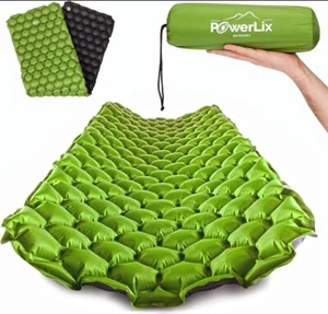 Sleeping Pad Ultralight Inflatable Mat for Camping, Backpacking, Hiking - Green - Picture 1 of 6