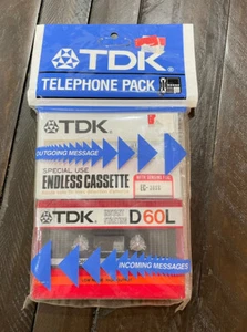 TDK Telephone Pack For Answering Machines ECD-60LU2T - Picture 1 of 3