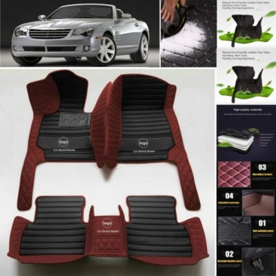 For Chrysler crossfire 2004-2008 Car Floor Mats Custom Waterproof Auto Carpets Foto 1 de 4