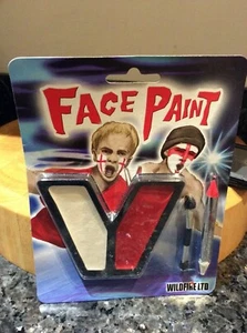 2 x Red/White England Flag Football Face Paint with Applicator RRP £4 HALLOWEEN - Picture 1 of 1