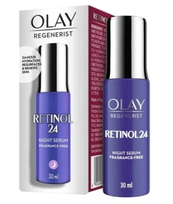 Olay Regenerist Retinol 24 Night Serum Fragrance Free 30 ml - FREE SHIPPING  - image 1 of 4