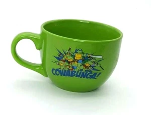Taza de café de sopa verde grande 24 oz Teenage Mutant Ninja Turtles TMNT Cowabunga - Imagen 1 de 4