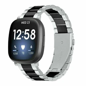 Stainless Steel Metal watch Band For Fitbit Versa 3 4 Sense Bracelet Wrist Strap - Picture 1 of 44