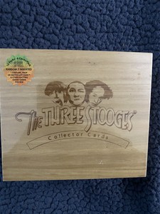 2005 Breygent Three Stooges Cards Wood Box #598/1500 Mint-Sealed-Rare