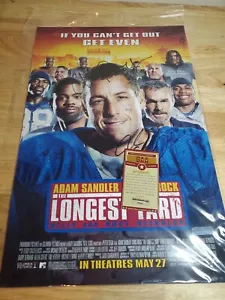 Adam Sandler/Chris Rock signiert The Longest Yard Filmplakat 11 x 17 GAA COA - Bild 1 von 10