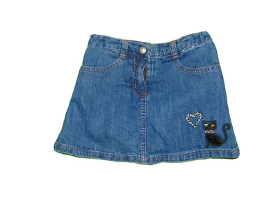 Gymboree Jean Skort Skirt Short 4 Girls - Image 1 of 4