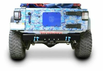 Черный задний внедорожный D-образный кольцевой бампер Steinjager J0048137 для Jeep Wrangler JK - Изображение 1 из 2