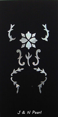 J&N Pearl Hearts & Flowers Mother Of Pearl Peghead Inlay For Gibson Style Banjos • 30.99€