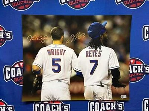 David Wright & Jose Reyes Dual Autographed 16x20 Photo (Beckett) - Picture 1 of 3