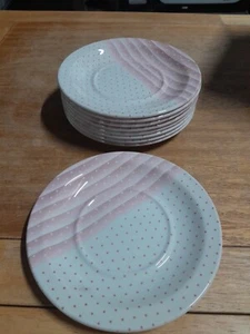 9 Churchill "Shades and Dots" Saucer Plate 6” —Pink —England Coffee Cup —Retired - Picture 1 of 3