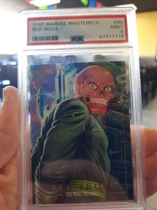 Red Skull PSA 9 1992 Marvel Masterpieces #80 MINT Base Card Captain America Vill - Picture 1 of 4