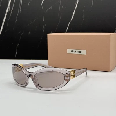 NUEVAS GAFAS DE SOL MIU MIU MU14ZS 12W20I OVALADAS MORADAS MUJERES SMU 14Z 12W20I GAFAS Foto 1 de 4