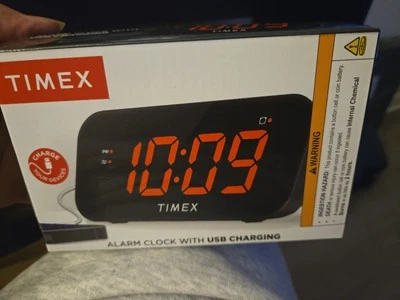 Timex  Alarm Clock with USB Charging - Image 1 of 4