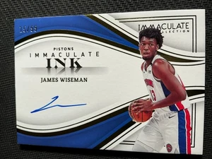 JAMES WISEMAN 2022-23 IMMACULATE INK AUTOGRAPH PISTONS #IIJWM AUTO 15/99 Pistons - Picture 1 of 6