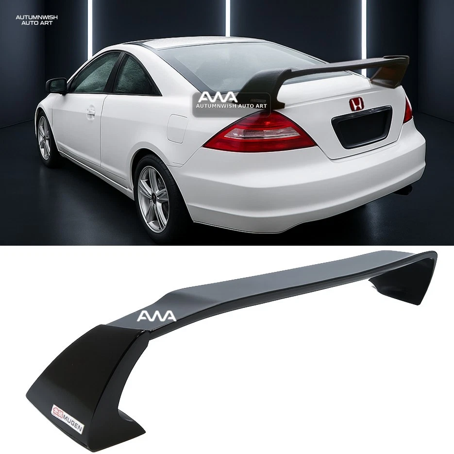 Fits 03-07 Honda Accord 2/4 DR Coupe Unpainted Mugen Style RR Trunk Wing Spoiler Foto 1 de 1