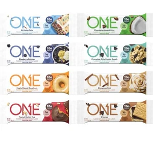 ONE Protein Bars Variety Pack Gluten Free 20grams Protein (96 BARS TOTAL)8/25 - Picture 1 of 5
