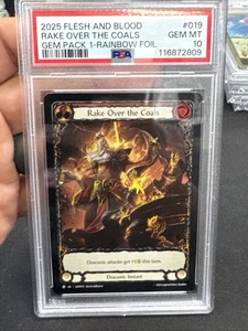 2025 Flesh And Blood Rake Over The Coals 019 Gem Rainbow Foil PSA 10 - Bild 1 von 2