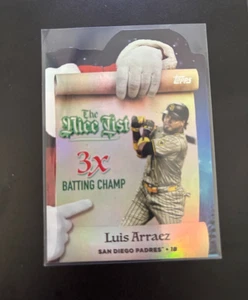 2025 Topps Holiday - Haciendo la lista bonita - #MNL-5 Luis Arraez Padres - Imagen 1 de 2