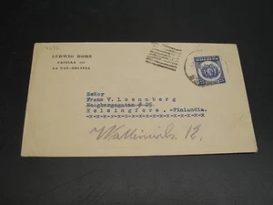 Bolivia 1934 cover to finland *7622 - Foto 1 di 2