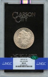 1879-CC Morgan Dollar GSA HOARD S$1 NGC MS63 (CAC) - Picture 1 of 2