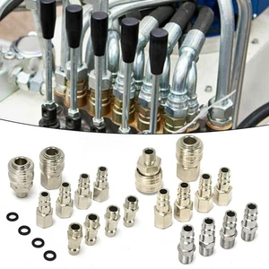 Druckluftverbinder-Sets 10-teilig 1/4 Schnellkupplungen für Druckluftwerkzeug-A - Bild 1 von 17