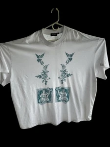 Camiseta BoohooMan Adulto Talla 5XL Blanca Con Ángeles - Imagen 1 de 4