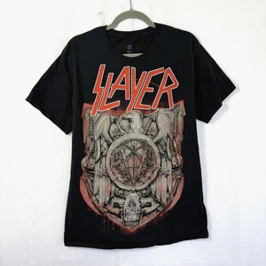 Slayer T-Shirt Mens Sz M Black World Domination 2013-2014 Tour Thrash Metal Tee - Picture 1 of 6