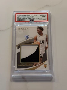 2021 Immaculate Collegiate Jonathan Kuminga Rookie Patch Auto OC /10 - PSA 9 - Bild 1 von 2