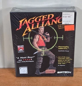 New Sealed Jagged Alliance Sirtech CD ROM IBM PC Big Box Game 1995 CIB Sir Tech - Picture 1 of 10
