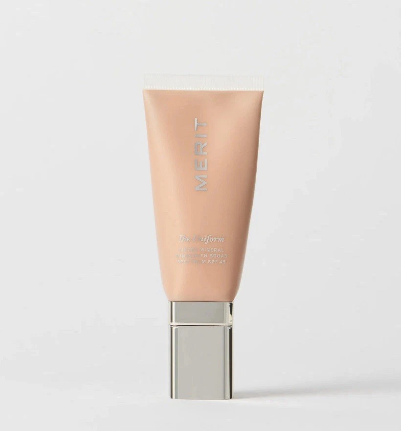 BNIB Merit - The Uniform - Tinted Mineral Sunscreen SPF 45 - ECRU - Image 1 of 4