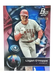 2023 Bowman Platinum Logan O'Hoppe #60 Blue Foil /150 Rookie RC Angels - Picture 1 of 2