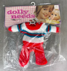 Vintage Dolly Needs Fashion by Totsy Doll Knit Outfit Orig Pkg Puppenkleidung AO - Bild 1 von 6