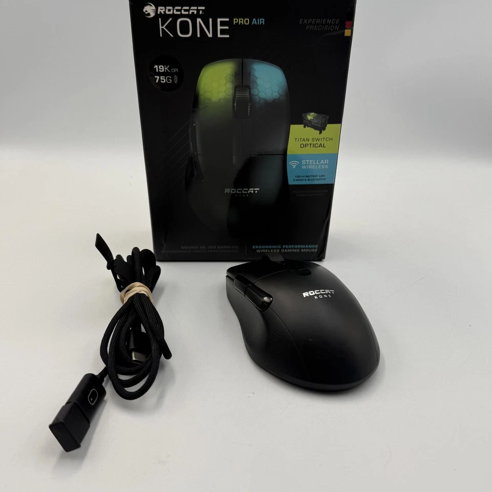 ROCCAT Kone Pro Air Gaming PC Wireless Mouse, Bluetooth (NO DONGLE) - Image 1 of 4