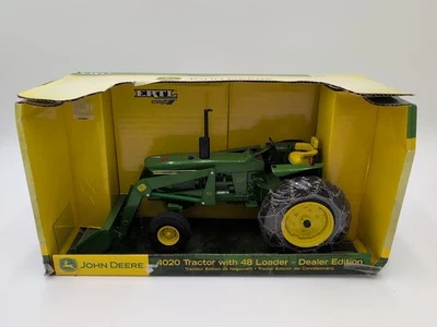 1/16 Ertl Farm Toy John Deere 4020 Tractor with 48 Loader Dealer Edition - Image 1 of 4