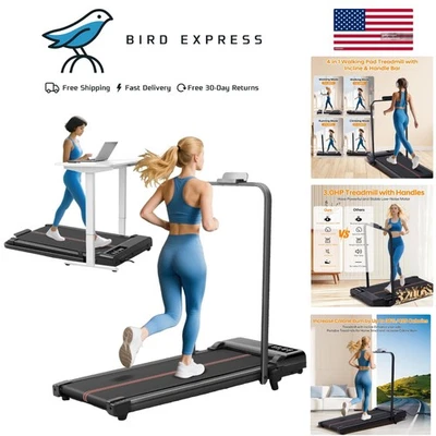 Portable Walking Treadmill with Handles and Incline for Home Small Spaces 3.0 HP - Image 1 of 4