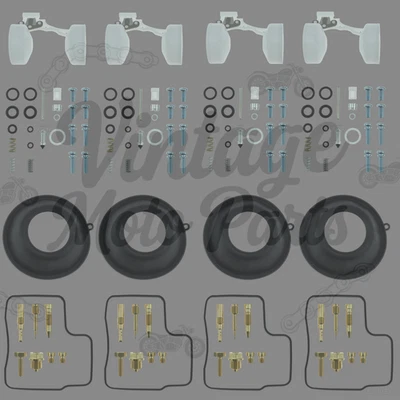 4PCS FOR HONDA V45 MAGNA 700 VF750S VF750F DIAPHRAGM FLOAT Carb Repair Kit -US Foto 1 de 2