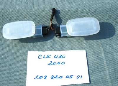 2000 Mercedes CLK430 CLK 320 Vanity Mirror Light Set  LH&RH OEM 2088200501 - Image 1 of 3