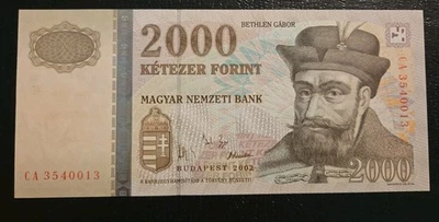 Hungary PK #190a 2002 2000 Forint Uncirculated Banknote - Image 1 of 2