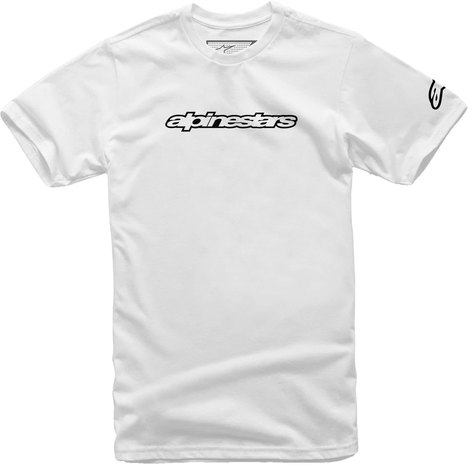 Camiseta de manga corta Alpinestars Wordmark para hombre blanca/negra Foto 1 de 1