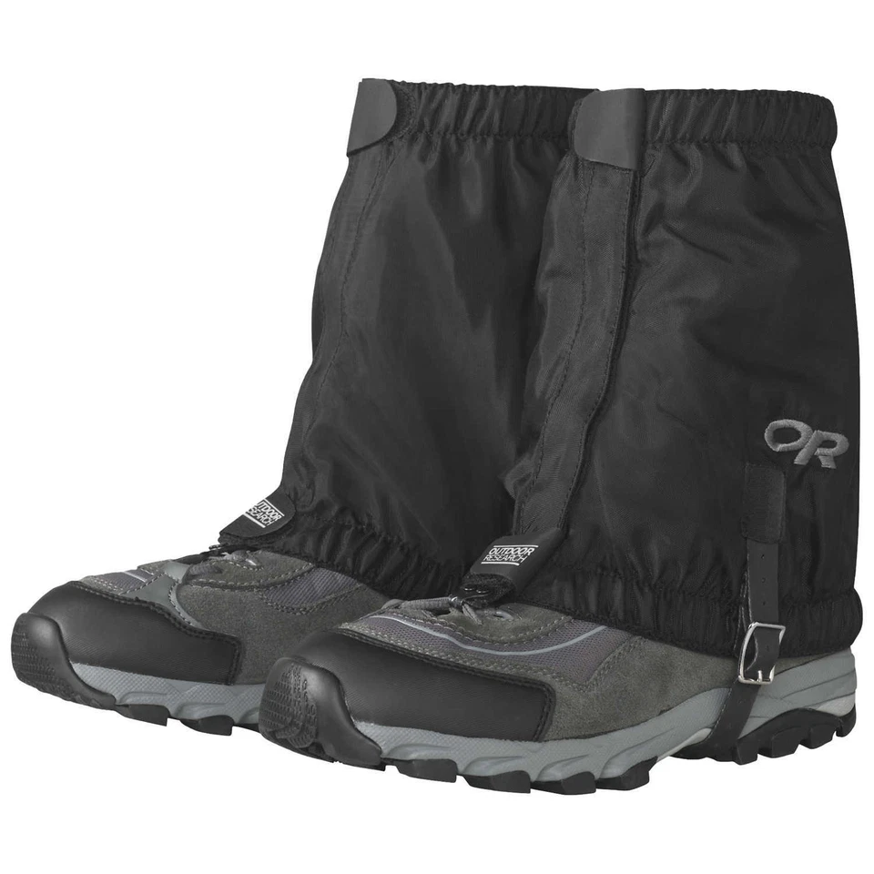 Outdoor Research Rocky Mountain Low Gaiters L/xl Black Nylon 61007 Unisex B108