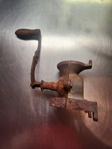 Vintage UNIVERSAL Food and Meat Grinder Chopper Benchtop  SMALL Germany Wood han - Picture 1 of 14