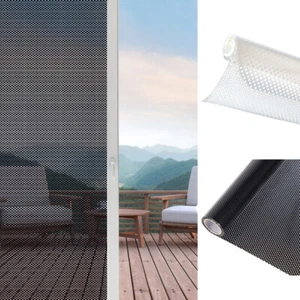 Privacy Window Glass Film Self-adhesive Mesh Sunshade Anti-UV Net Sticker Decor - Picture 1 of 16