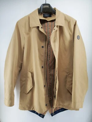 Chaqueta de abrigo largo marrón con forro Scotch & Soda para hombre talla XL Foto 1 de 4