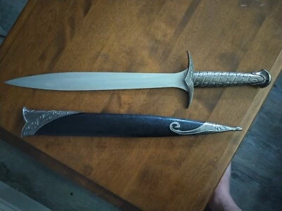 24-дюймовый короткий меч (жало) Властелин колец из нержавеющей стали совершенно новый без повреждений. - Изображение 1 из 4