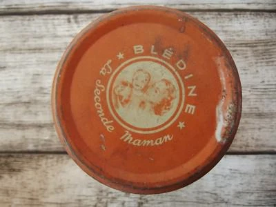 Boite en tole Bledine non bledina pour farine pour bébé enfant bas age vintage - Photo 1/4