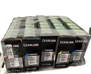 Set Lexmark | C5220CS, C5220KS, C5220MS, C5220YS | Cartuccia toner originale Lexmark - Foto 1 di 6