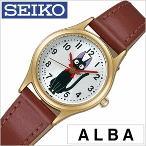 ALBA Kiki's Delivery Service Jiji Cat Watch ACCK405 Leather Studio Ghibli Japan - Picture 1 of 15