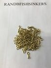 100 Count Size #2 Brass Wire Sinker Eyes for Do-It Molds