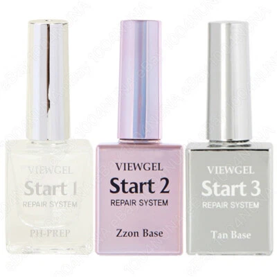 VIEWGEL Repair System SET Base Coat Soak Off Gel Korean Nail Art Klarlack - Bild 1 von 2